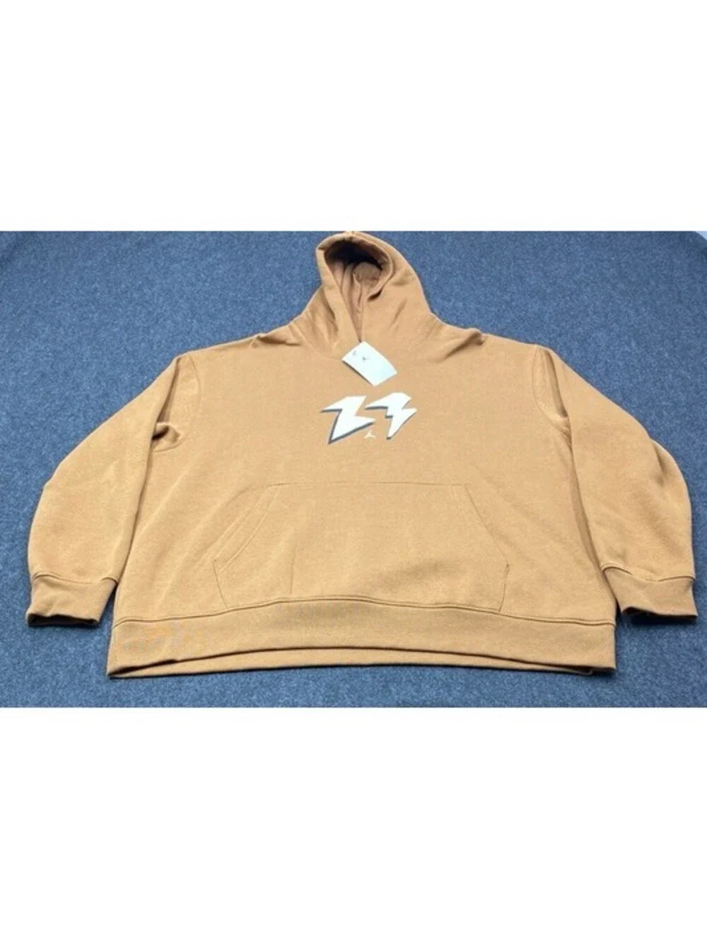 NEW Nike Jordan Jumpman 23 Logo Men’s 2XL Pullover Fleece Hoodie Brown 10311
